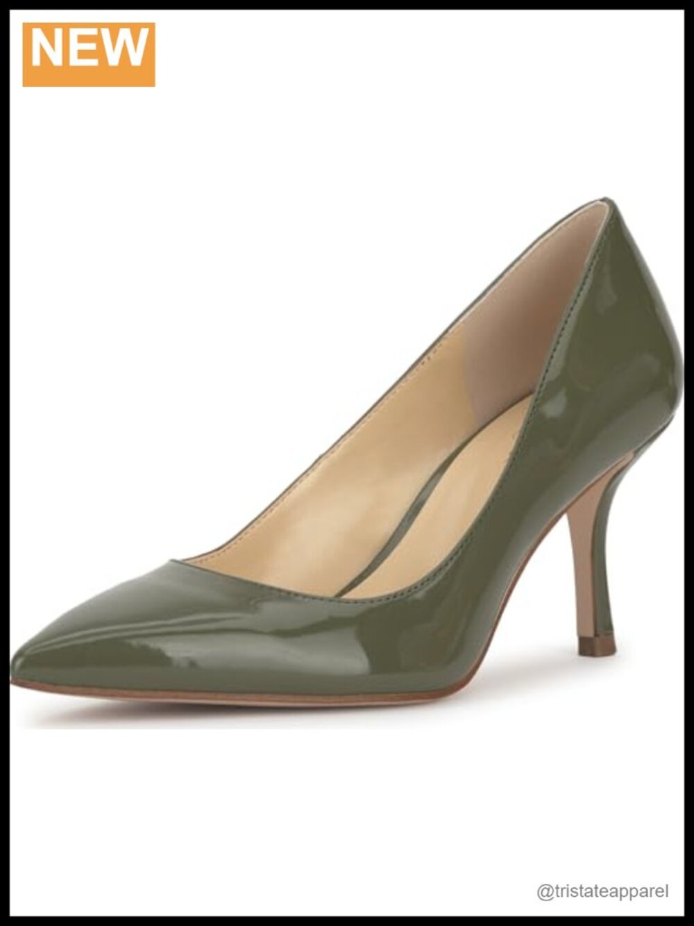 Faux Leather Pointed Toe Sculpted Heel Pump Formal Dress Shoe
